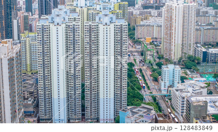 July 12 2025 Mixed use urban landscape in Cheung Sha Wan District 128483849