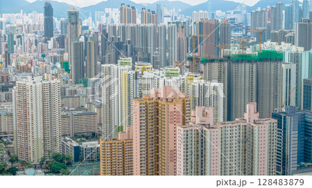 July 12 2025 Mixed use urban landscape in Cheung Sha Wan District 128483879