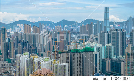 July 12 2025 Mixed use urban landscape in Cheung Sha Wan District 128483886