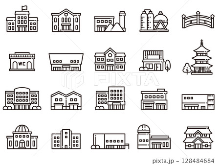 住宅・建築アイコン13 Housing & Architecture icons 住宅・建築アイコン13 Housing & Architecture icons 128484684