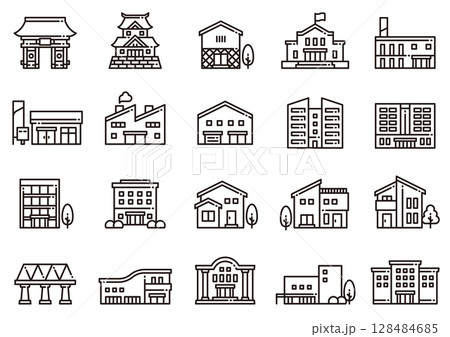 住宅・建築アイコン16 Housing & Architecture icons 住宅・建築アイコン16 Housing & Architecture icons 128484685