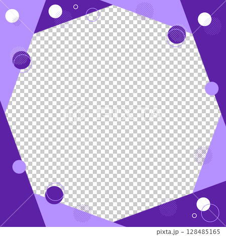 Bursting bubble frame, decorative material, geometric pattern, pop and bright, purple, grapes, white, wine, winery 128485165