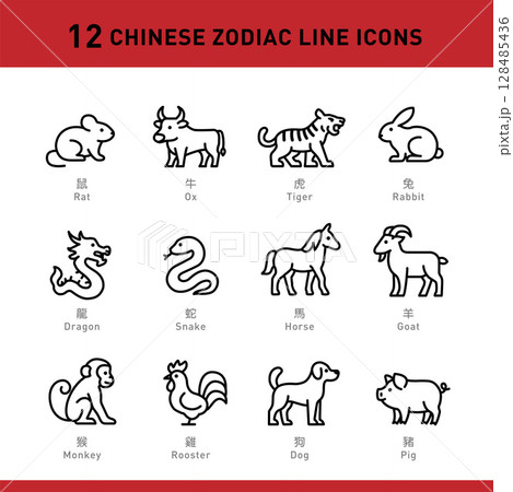 干支 中国 チャイナ 128485436