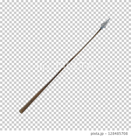 Spear, medieval weapon. Watercolor illustration hand drawn, cartoon. Drawing for stickers, scrapbooking. Knight, warrior, spear, weapon, history, old, wooden, stick Spear, medieval weapon. Watercolor illustration hand drawn, cartoon. Drawing for stickers, scrapbooking. Knight, warrior, spear, weapon, history, old, wooden, stick 128485708