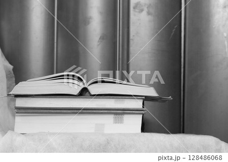 モノトーン調の古い辞書 128486068