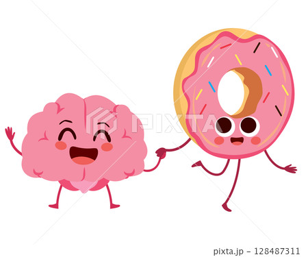 Sugar addiction concept Vector Illustration 128487311