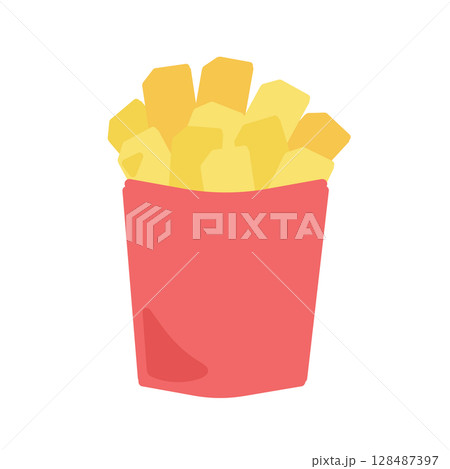 フライドポテト イラスト 128487397