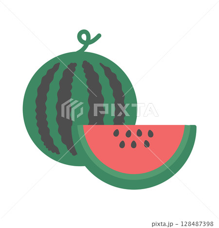 スイカ　イラスト 128487398