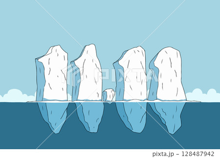 Icebergs in the Ocean Icebergs in the Ocean 128487942