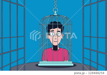 Man in a Birdcage 128488258
