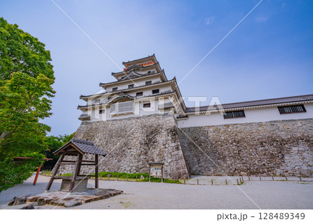 （佐賀県）新緑に包まれた唐津城 128489349