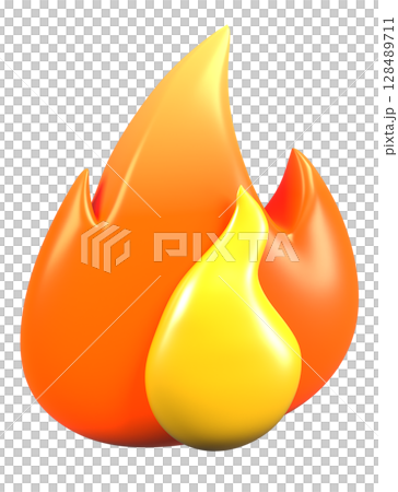 紅色火焰的 3d 影像 紅色火焰的 3d 影像 128489711