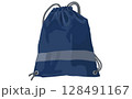 ナップサック ブルー 128491167