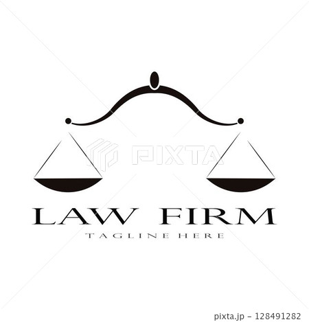 Law firm logo vector template Law firm logo vector template 128491282