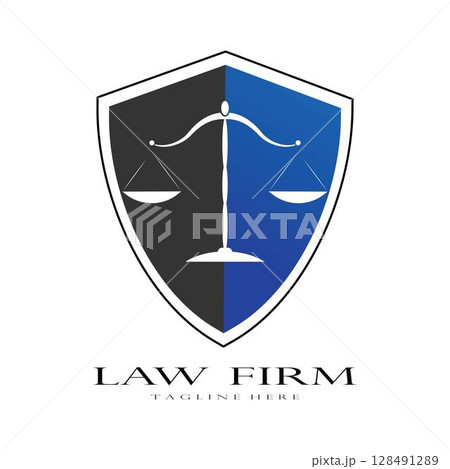 Law firm logo vector template 128491289