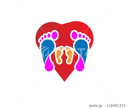 foot Logo vector foot Logo vector 128491331
