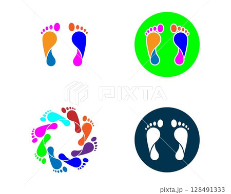 foot Logo vector foot Logo vector 128491333