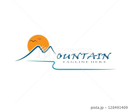 Mountains Logo Template 128491409