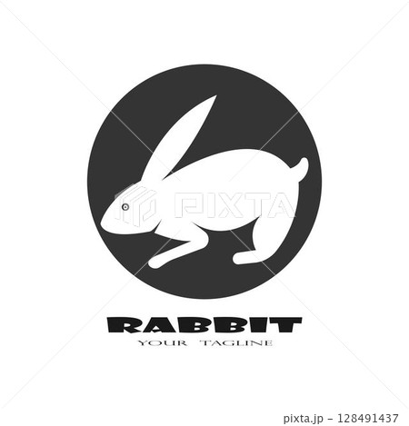 Rabbit Logo template vector icon illustration design 128491437