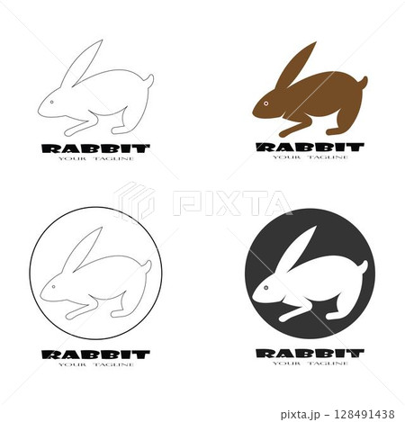 Rabbit Logo template vector icon illustration design 128491438