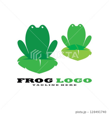 Frog Logo Template vector Frog Logo Template vector 128491740
