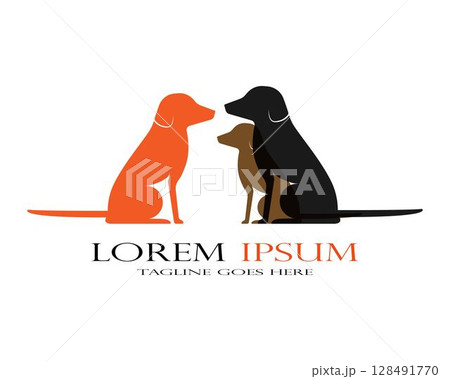 dog logo vector 128491770