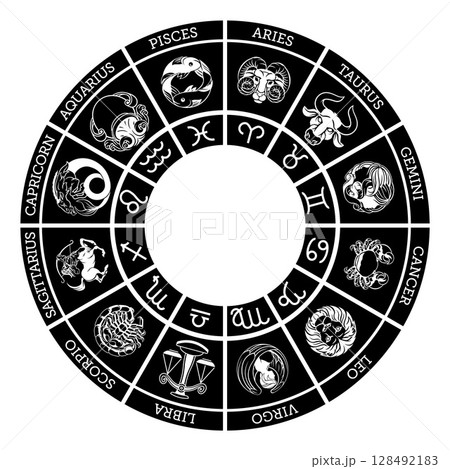 Star signs zodiac astrology horoscope symbols set 128492183