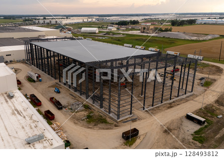 Large new building under construction. Large new building under construction. 128493812