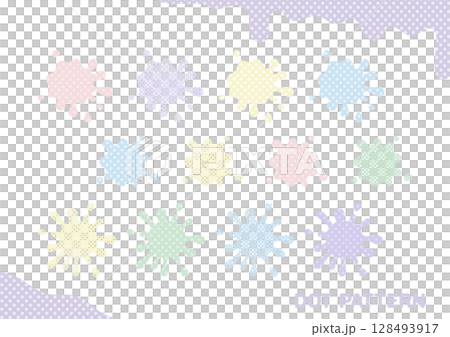 Ink stains, polka dots 128493917