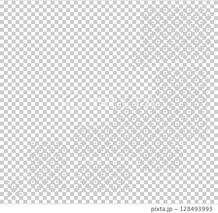 ドット柄の日本地図、グレー 128493993