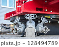 Fire mixer, a tap on a fire truck for supplying water to the fire hose 128494789