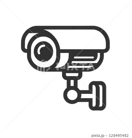 シンプルな防犯カメラのアイコン 128495482