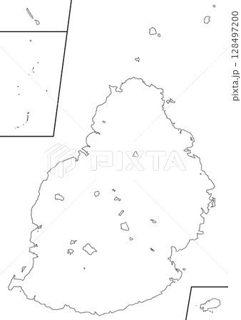 白地図 モーリシャス 白地図 モーリシャス 128497200