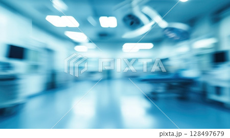 Vibrant paint palette with brushes and drawings amidst cheerful childrens activities 128497679