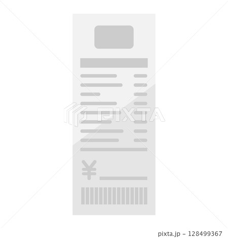 レシートのイラスト 128499367