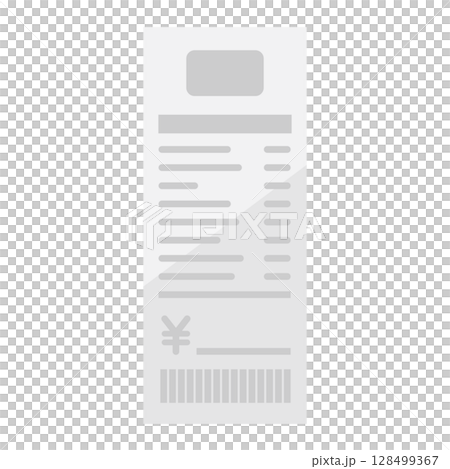 レシートのイラスト 128499367