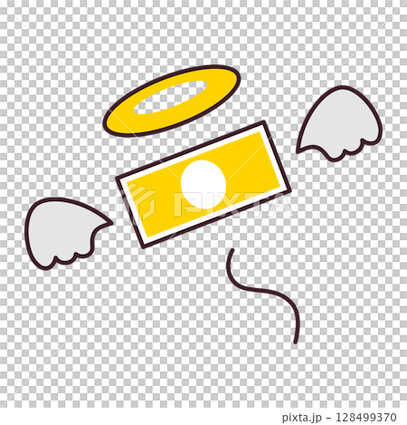 Illustration of flying bills Illustration of flying bills 128499370