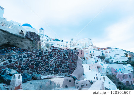 ギリシャのサントリーニ島の美しい風景 ギリシャのサントリーニ島の美しい風景 128501607