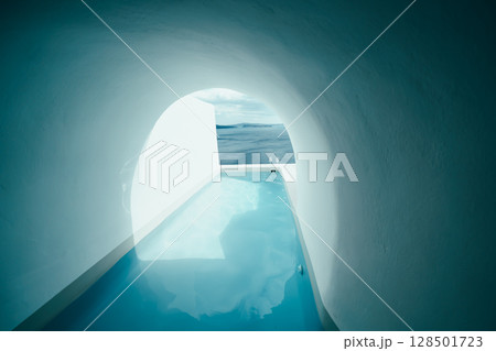 ギリシャのサントリーニ島の美しい風景 ギリシャのサントリーニ島の美しい風景 128501723