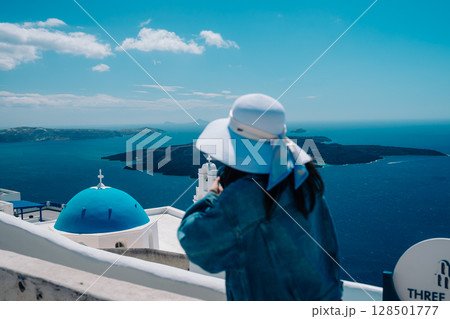 ギリシャのサントリーニ島の美しい風景 ギリシャのサントリーニ島の美しい風景 128501777