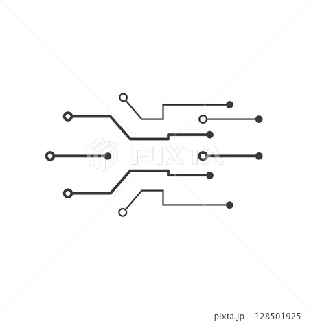 Circuit line icon 128501925