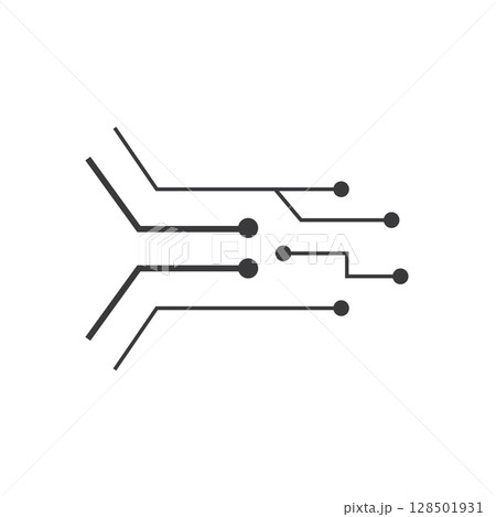 Circuit line icon 128501931