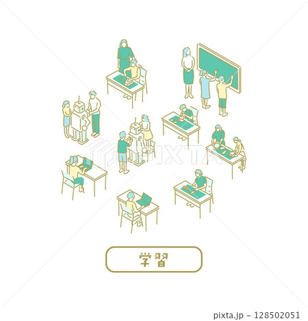 学習／先生のためのイラスト 128502051