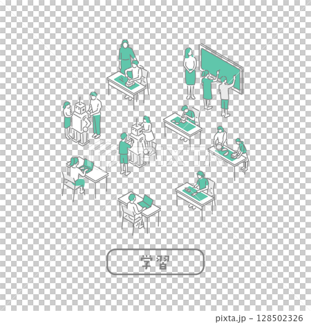 学習／先生のためのイラスト 128502326