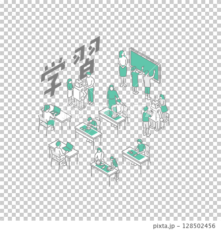 教師學習/插圖 128502456