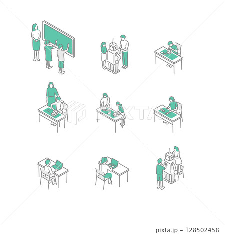 学習／先生のためのイラスト 128502458