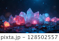 夜に淡く光る魔法の鉱石 128502557