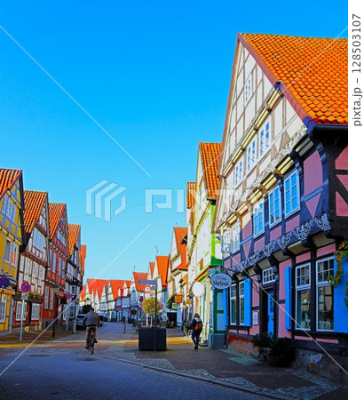 ドイツ・ツェレ旧市街 ドイツ・ツェレ旧市街 128503107