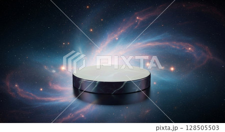 small glass jar on black background 128505503