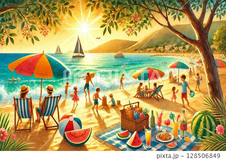 南国 トロピカル 海 砂浜 イメージ 南国 トロピカル 海 砂浜 イメージ 128506849